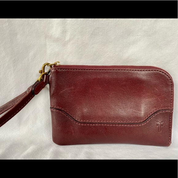 Frye Handbags - Frye cherry red leather wristlet
